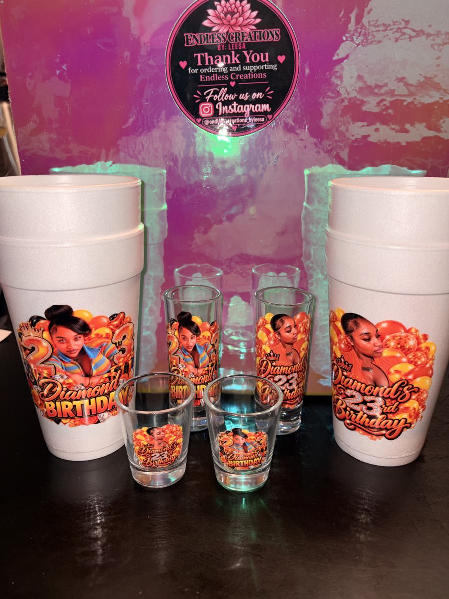 Custom cups and shot glasses by Endless Creations - photo 2