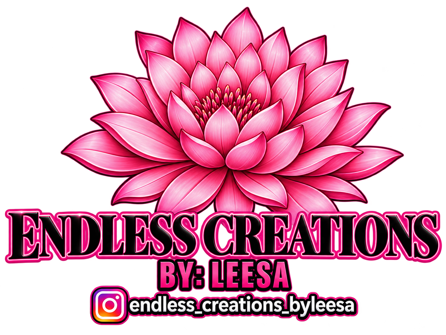 Endless Creations by Leesa pink lotus logo